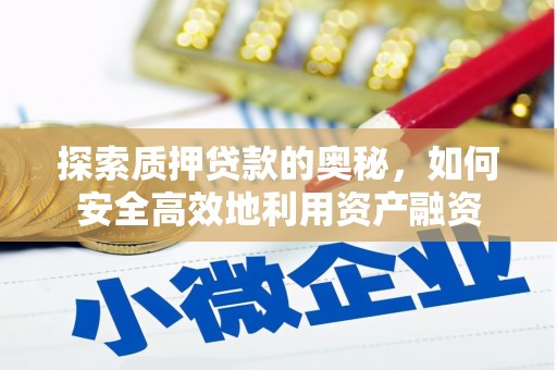 弥勒探索质押贷款的奥秘，如何安全高效地利用资产融资