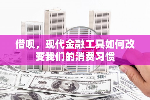 弥勒借呗，现代金融工具如何改变我们的消费习惯