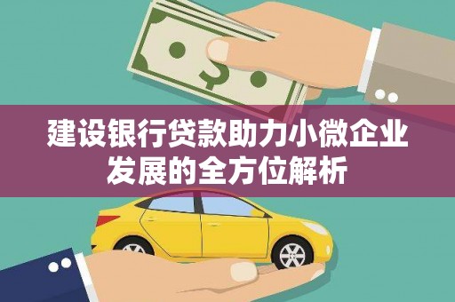 弥勒建设银行贷款助力小微企业发展的全方位解析