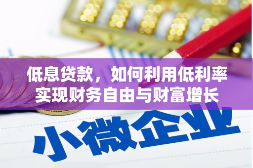 弥勒低息贷款，如何利用低利率实现财务自由与财富增长