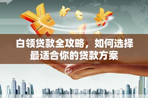 弥勒白领贷款全攻略，如何选择最适合你的贷款方案